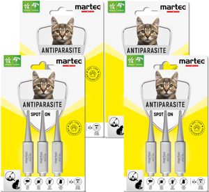 martec PET CARE 12x1ml Spot on für Katzen, Spot on Katze, Spot on, Spot on Flöhe, Zeckenschutz Katze
