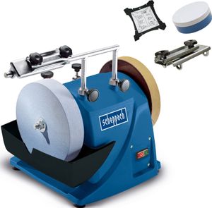 Nass-Schleifsystem TIGER 2000S Scheppach - 120W | Ø 200mm | 230V | Edelkorund-Schleifstein