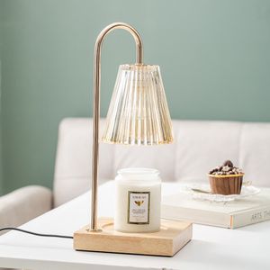 Kerzenwärmer Lampe Wachs Schmelzlampe Kerze Warme Lampe Tischlampe Schlafzimmer Nachttischlampe Geeignet für Schlafzimmer Aromatherapie Kerze Tischlampe,mit Timer,Transparent