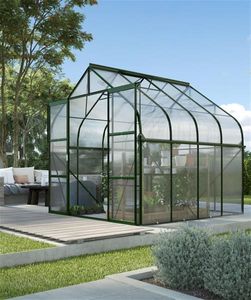 Skleník Vitavia Diana 6700 polykarbonát 4 mm 264 x 258 cm zelený