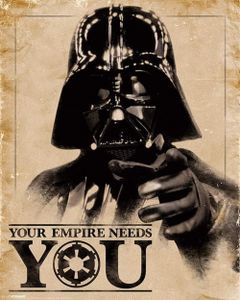 Star Wars  Poster Darth Vader Your Empire Needs You 50 x 40 cm
