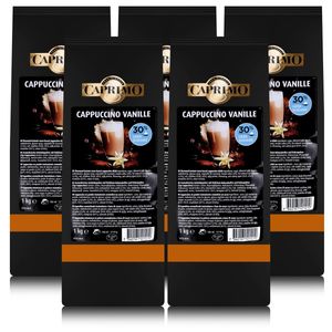 Caprimo Cappuccino Vanille Getränkepulver Instant-Kaffee 1kg (5er Pack)