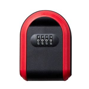 Schlüsselbox Schlüsseltresor Schlüsselsafe für Innen und Außen mit Zahlenschloss, Farbe:Rot