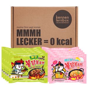 Samyang BULDAK Ramen Combo | Úvodní box  | 5x Pack Jjajang & 5x Pack Carbonara