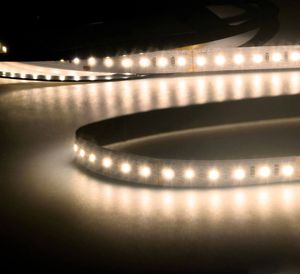 ISOLED LED CRI930 CC Flexband Streifen, 24V, 12W, IP20, warmweiß, 15m Rolle, 120 LED/m