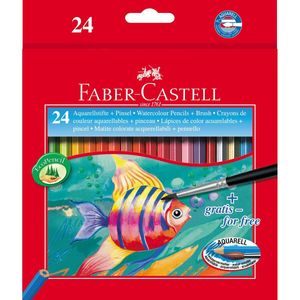 Kredki ołówkowe FABER-CASTELL KINDER AQUARELL pudełko 24 szt