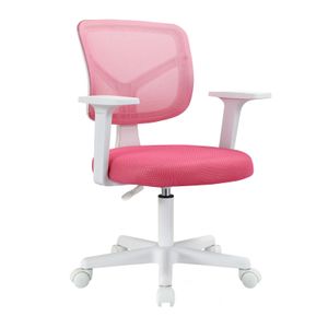 SVITA JOY Kinderschreibtischstuhl höhenverstellbar Drehstuhl mit Rollen Bürostuhl Kinder Pink