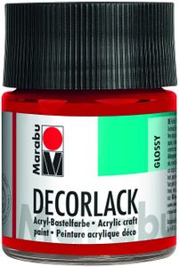 Marabu Acryllack "Decorlack" kirschrot 50 ml im Glas