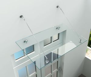 Glas-Vordach 120 x 90 cm