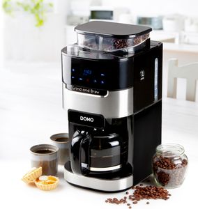 Domo - Domo koffiezeparaat Grind and Brew, digitaal, 1,5 liter, zwart