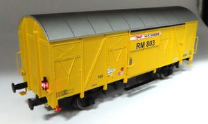 Rivarossi HR S 6639 H0 H.F. Wiebe Güterwagen RM 803 mit Schlusslicht limitiert DC