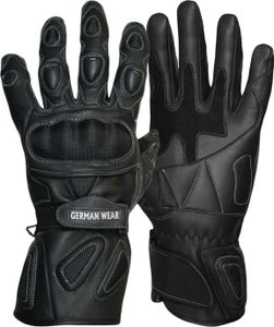 Motorradhandschuhe Motorrad Biker Lederhandschuhe Schwarz, Größe:10=XL Motorradhandschuhe Motorrad Biker Lederhandschuhe Schwarz, Größe:10=XL