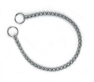 Halskette einfach 2 mm, 35 cm verchromt, 35 cm