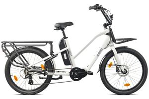LLobe Cargo City E-Bike 24" Cargado weiß 36V/13Ah