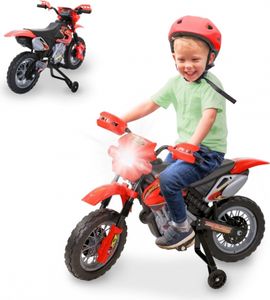 Mobiclinic® Kids, elektrische fiets voor kinderen, +5 jaar, MobiCross, steunwielen, snelheid 2 km/u, kindermotorcross, startsignaal, led-licht