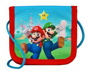 Super Mario Kinder Brustbeutel Geldbeutel Portemonnaie Umhängetasche Brusttasche
