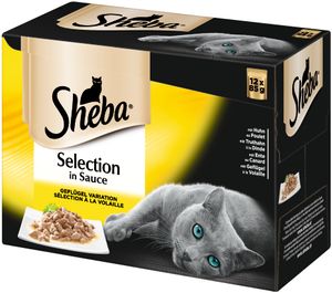 Sheba Beutel 12x 85g - Selection in Sauce - Geflügel Variation