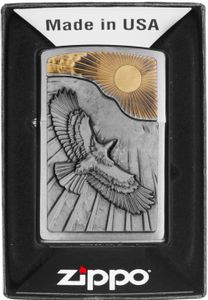 Zippo Feuerzeug "Eagle Sun Fly"