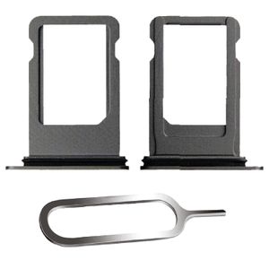 iPHONE 8 SIM KARTEN HALTER TRAY ADAPTER FACH STECKER SLOT CARD NADEL SPACE GRAU