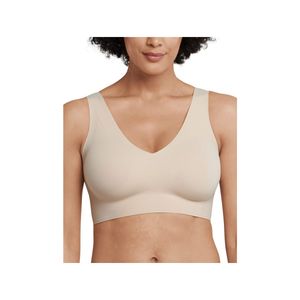 SCHIESSER Damen Bustier - Invisible Soft, mit Pads, V-Ausschnitt, Mikrofaser Nude XL