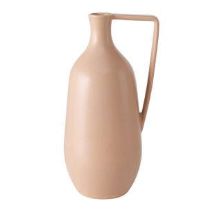 Vase NAIMO aus Steingut, beige