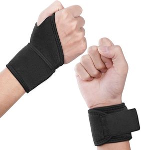 Handgelenkbandage, 2 stück Handgelenkstütze Handbandage mit Klettverschluss für Sport und Alltag, Atmungsaktiv Wrist Wrap Bandage Handgelenk für Damen und Herren, Schwarz