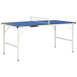 vidaXL Stôl na stolný tenis so sieťkou 5 stôp 152 × 76 × 66 cm Modrý