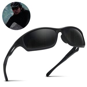 Polarisierte Sportbrille Sonnenbrille Fahrradbrille mit UV400 Schutz für Herren Autofahren Laufen Radfahren Angeln Golf TR90