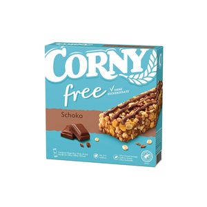 Čokoládová müsli tyčinka Corny free 6x20g s mliečnou čokoládou 120g