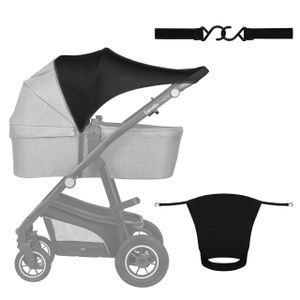 Lionelo Sluneční clona na kočárek Stroller Sun Cover UPF50+, sluneční clona na kočárek, stříška na kočárek, univerzální velikost, snadná montáž