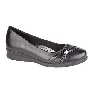 Boulevard Sash dámske topánky s klinovým podpätkom DF1019 (38 EU / 5 UK) (Black)