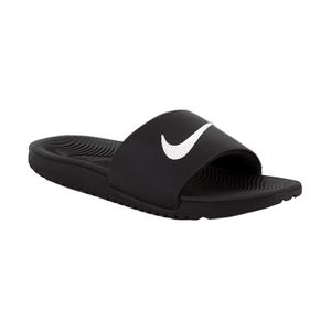 NIKE Kawa Badelatschen Kinder schwarz 40