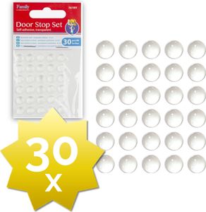 Zarážka dverí transparentná - 30x - 8 mm - Zarážky - Zarážky - Ochrana stien - Ochrana dverí