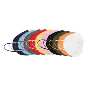 MSK - FFP2 Atemschutzmaske - 10 Stk. in versch. Farben (10x 1er Tütchen), Farbe:Grau