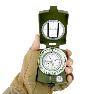 Kompass Kompass Militär Marschkompass mit Tasche für Camping, Wanderung, Militär Marschkompass Professioneller Taschenkompass Peilkompass