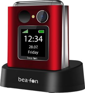 Beafon Fold 10 LTE Seniorenhandy Klappbar, Farbe:Rot