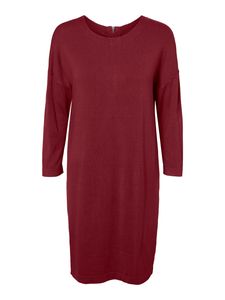 VERO MODA kurzes Damen Kleid vmGLORY Vipe Aura 3/4 Dress, Farbe:Rot, Größe:L