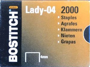 BOSTITCH Heftklammern Lady-04 4 mm verzinkt 2.000 Heftklammern