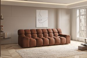 DOMO-HOME Veľká pohovka CAMPILE - Moderný a funkčný dizajn s vysokým komfortom | Voľne stojaca z kvalitných materiálov | Šírka 288 cm | Farba zemitá