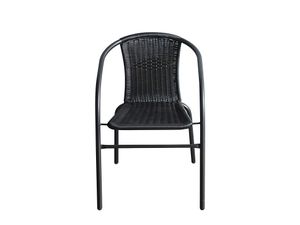 BISTRO záhradná stolička čierna