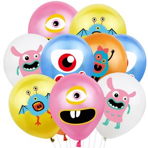 Oblique Unique Monster Luftballon Set 10 Stk. Ballons für Kinder Geburtstag Motto Party Schuleinführung bunt