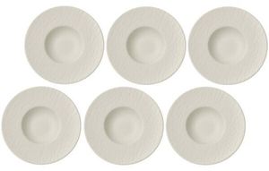 Multipack Villeroy & Boch Manufacture Rock blanc Pastateller - 6 Stück