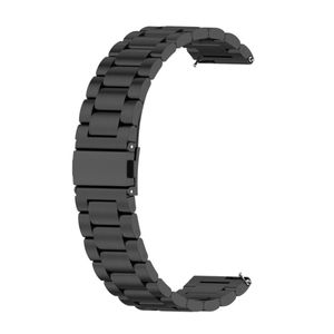 Sport Ersatz Armband für Huawei Watch GT 3 42 mm Edelstahl Band Loop, Farbe:Schwarz