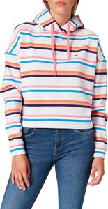 Tommy jeans boxy crop hoodie - multi streep, lady pullover