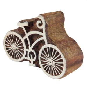 Stempel aus Holz - Fahrrad - groß - 7 cm - Holzstempel