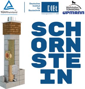 Schornstein Bausatz - H 9,0m DN 180 37x37 - Kamin Keramik Esse Massiv 3 Schalig Isoliert