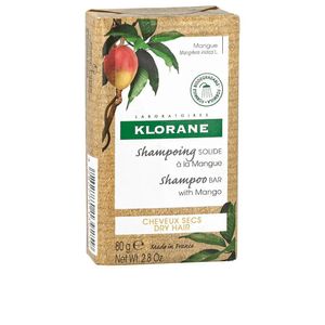 Klorane Mango Solid Shampoo, 80g - Vyživující šampon v kostce pro suché vlasy s mangovým extraktem