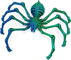 3D-gedruckte Riesenspinne mit einziehbaren Beinen, beweglichen Gelenken, Halloween, gruselige Gelenkspinne, Schreibtisch-Dekoration