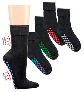 2 Paar ABS Socken Stoppersocken Bauwolle Damen Herren Kinder Gr. 43-46
