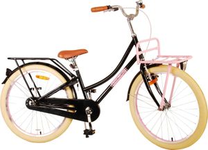 TPFSports Excellent Kinderfahrrad - Mädchen - 24 Zoll - Rücktritt + Handbremse - Schwarz